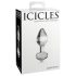 Icicles No. 44 - Kegelförmiger Glas Analdildo (transparent)