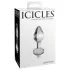 Icicles No. 44 - Kegelförmiger Glas Analdildo (transparent)