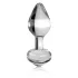 Icicles No. 44 - Kegelförmiger Glas Analdildo (transparent)
