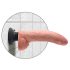King Cock 9 - Flexible, mit Saugnapf Vibrator (26cm) - Natur