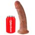 King Cock 9 - realistisch Dildo mit Saugnapf (23cm) - Dunkel Natur