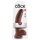 King Cock 9 - großer Saugnapf-Dildo mit Hoden (23cm) - braun