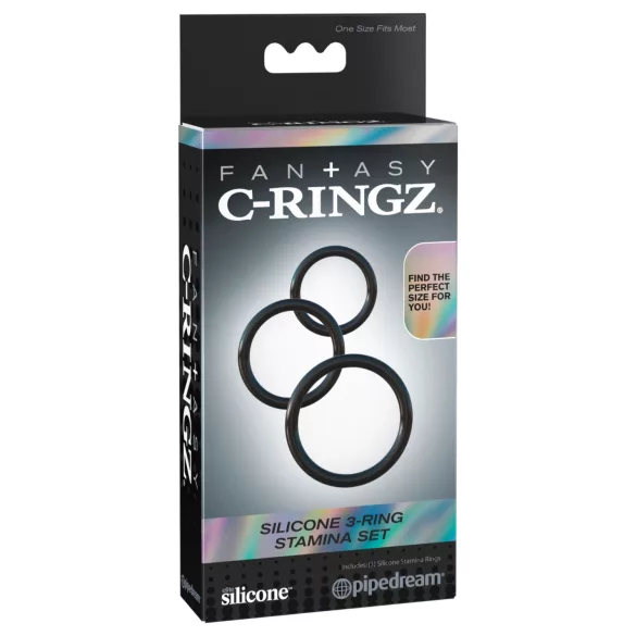 Fantasy C-Ringz - Penisring-Trio (schwarz)