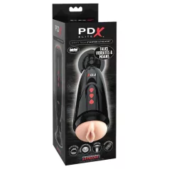   PDX Elite Dirty Talk - Vibrations-Masturbator Pulse (schwarz)
