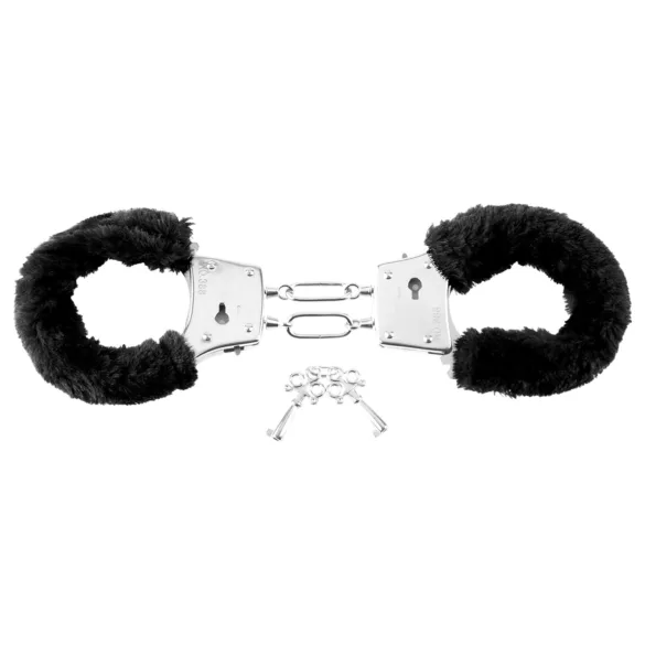 Fetish Fantasy - Plüsch-Handschellen (schwarz)