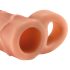 X-TENSION Perfect 2 - Penis-Manschette mit Hodenring (19cm) - hautfarben