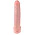 King Cock 15 - Saugfuß Beutel-Dildo (38cm) - naturfarben