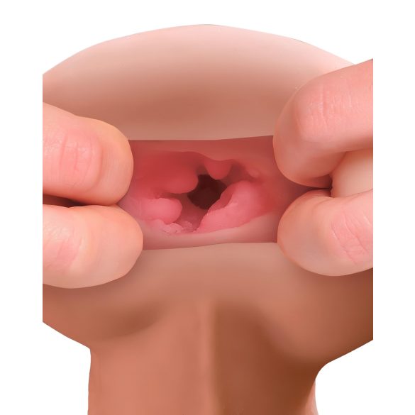 PDX Reach Around - 2-in-1 Künstliches Gesäß und Penis-Hülle (natur)