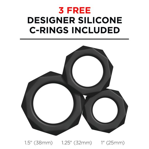 PDX Moto Blower - Saugender, vibrierender Masturbator (schwarz)