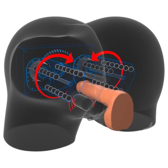 PDX Elite Milk Me Silly - Vibrations-Torso-Masturbator (natur)