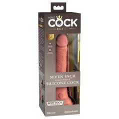   King Cock Elite 7 Zoll - Saugnapf, lebensechter Dildo (18cm) - Natur