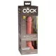 King Cock Elite 7 Zoll - Saugnapf, lebensechter Dildo (18cm) - Natur