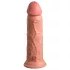 King Cock Elite 8 - realitätsnaher Dildo mit Saugnapf (20cm) - naturfarben