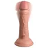King Cock Elite 6 - Vibrator mit Saugnapf (15 cm) - naturfarben