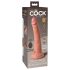 King Cock Elite 7 - Saugnapf, Funk-Vibrator 18cm - Natur
