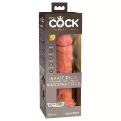   King Cock Elite 8 - Lebensechter Vibrator 20cm (dunkel natur)
