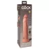 King Cock Elite 9 - Saugnapf Vibrator 23cm - Natur