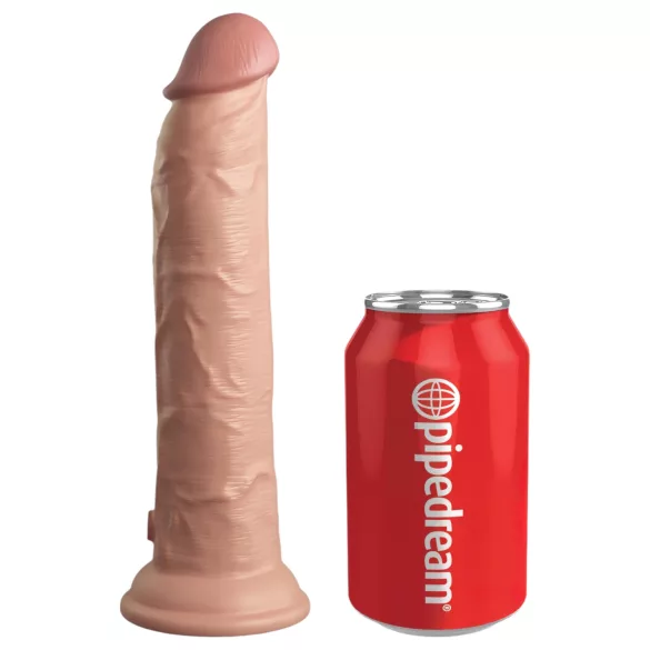 King Cock Elite 9 - Saugnapf Vibrator 23cm - Natur
