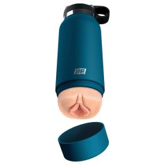  Fuck Flask Private Pleaser - Masturbator im Flaschen-Design (blau-natur)