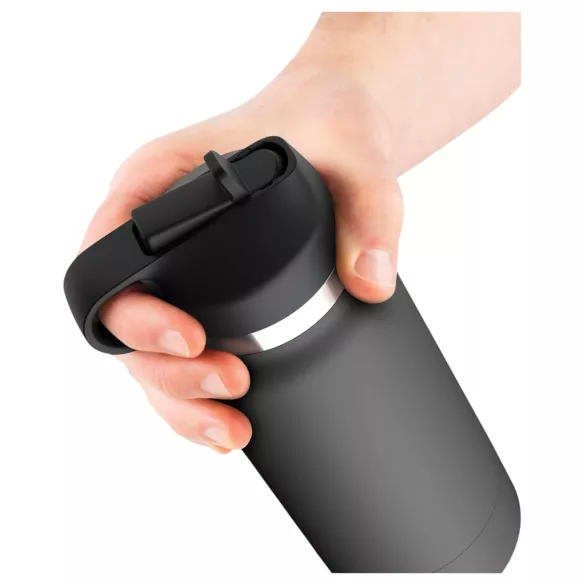 PDX - Fuck Flask Secret Delight - Kunstvagina in einer Trinkflasche (schwarz-natur)