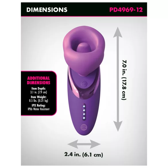Pipedream - Fantasy For Her - leckender Saugvibrator (lila)