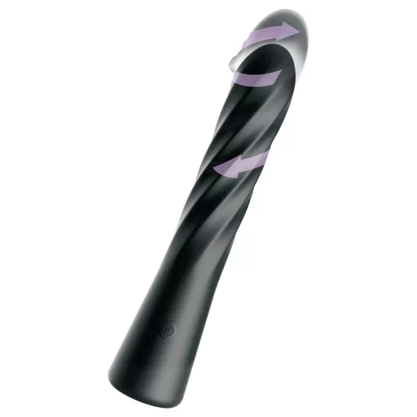 Anal Fantasy Twist Ecstasy - rotierender stoßender Analvibrator (schwarz)