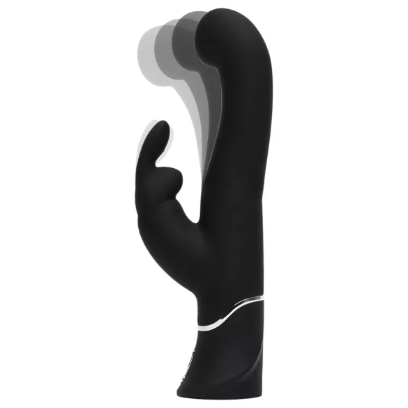 Happyrabbit G-Punkt - Wiederaufladbarer Vibrator mit Klitorisarm (Schwarz)