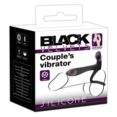 Black Velvets - Akku 2-in-1 Vibrator und Penisring (schwarz)