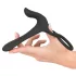 Black Velvets - Akku 2-in-1 Vibrator und Penisring (schwarz)