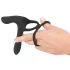 Black Velvets - Akku 2-in-1 Vibrator und Penisring (schwarz)