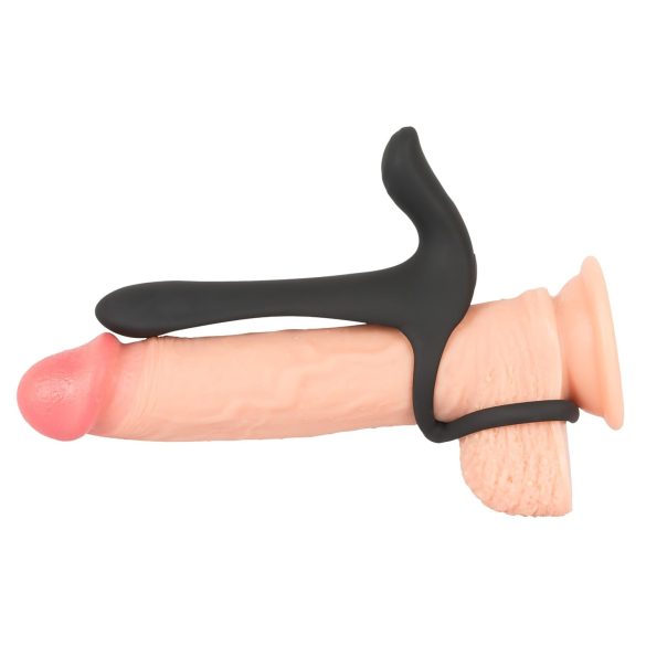Black Velvet - Akku, 2in1 Paarvibrator & Penisring (schwarz)