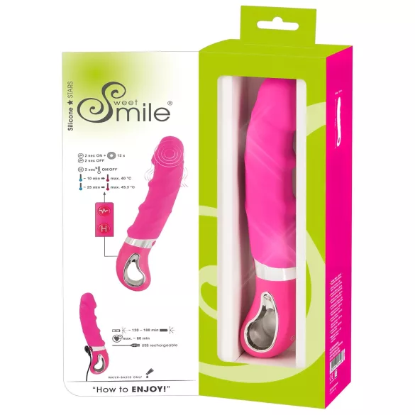 SMILE Soft - Akku-Heizvibrator (Rosa)