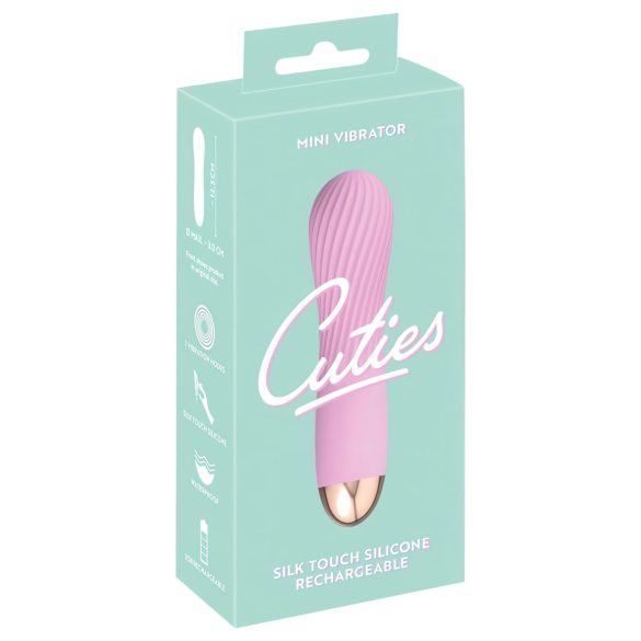 Cuties Mini - Akku, wasserdichter Spiralvibrator (Pink)
