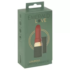   Emerald Love - Akku‑betriebener, wasserdichter Lippenstift‑Vibrator (rot)