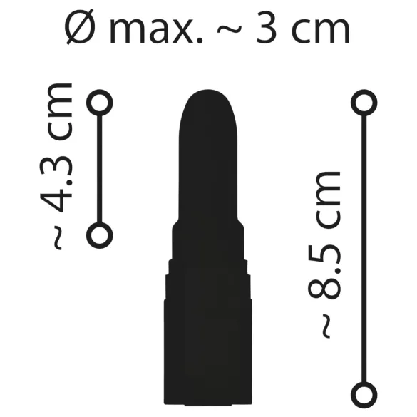 Emerald Love - Akku‑betriebener, wasserdichter Lippenstift‑Vibrator (rot)