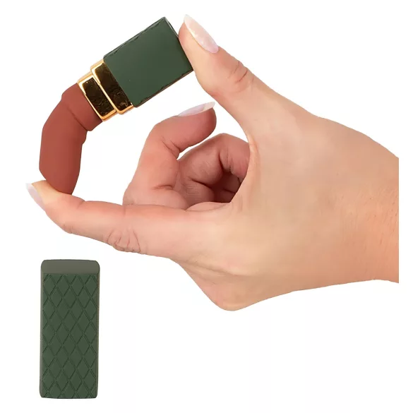 Emerald Love - Akku‑betriebener, wasserdichter Lippenstift‑Vibrator (rot)