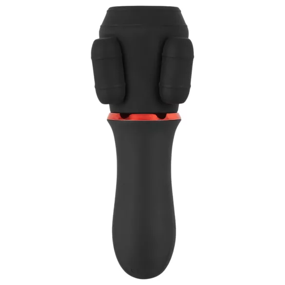 Rebel - Akku-Power, 2-Motoren Eichelvibrator (schwarz)