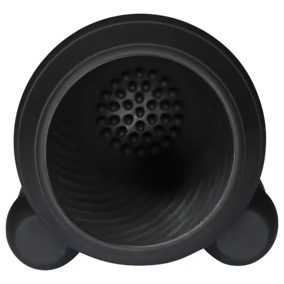 Rebel - Akku-Power, 2-Motoren Eichelvibrator (schwarz)