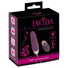   Javida Shaking Love - tragbares Funk-Vibrations-Ei mit Stoßfunktion (lila)