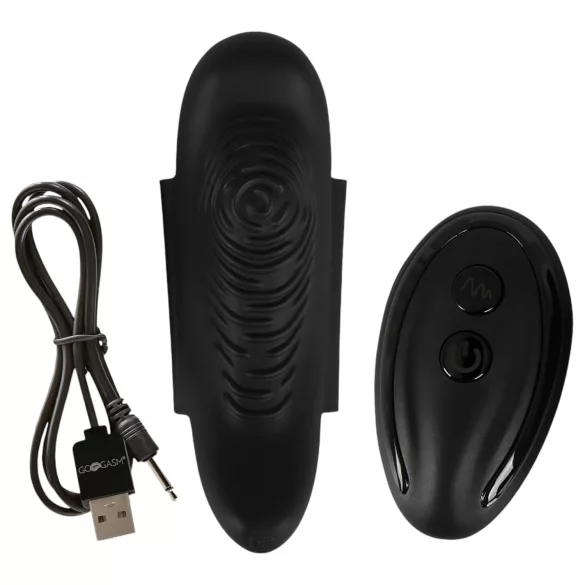 GoGasm Panty - Akku-Klitorisvibrator mit Funk (schwarz)