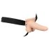 You2Toys Strap-on - hohler Vibrator zum Anschnallen (natur)