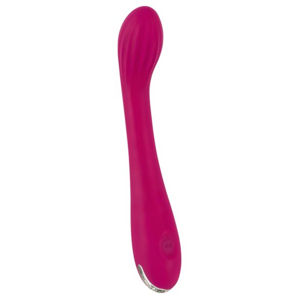 SMILE G-Punkt - Wiederaufladbarer, gerippter G-Punkt Vibrator (Lila)