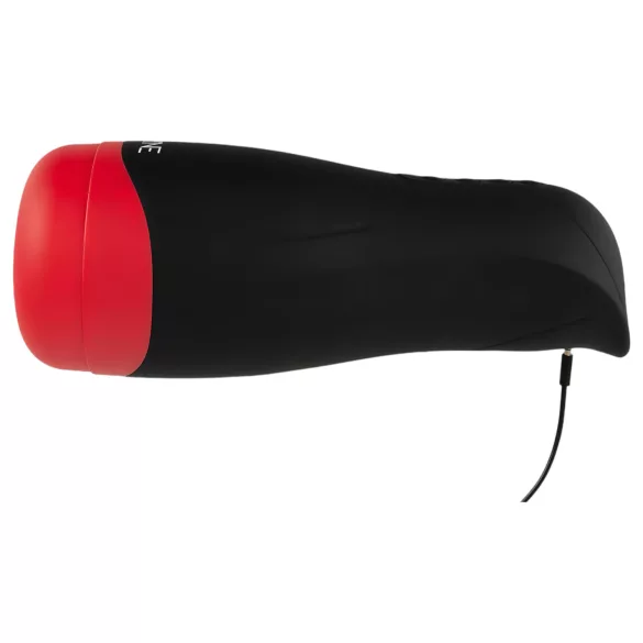 WYNE 01 - Wiederaufladbarer, vibrierender, wärmender Masturbator (schwarz)