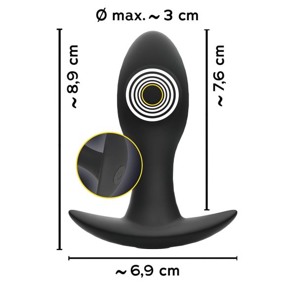 ANOS - Akku-Prostata-Vibrator, wasserdicht (schwarz)