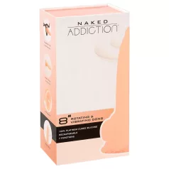   Naked Addiction Rotating 8 - rotierender Vibrator (20cm) - natur