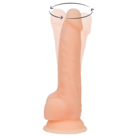 Naked Addiction Rotating 8 - rotierender Vibrator (20cm) - natur
