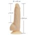 Naked Addiction Rotating 7 - Drehkopf Vibrator (18cm) - Hautfarben