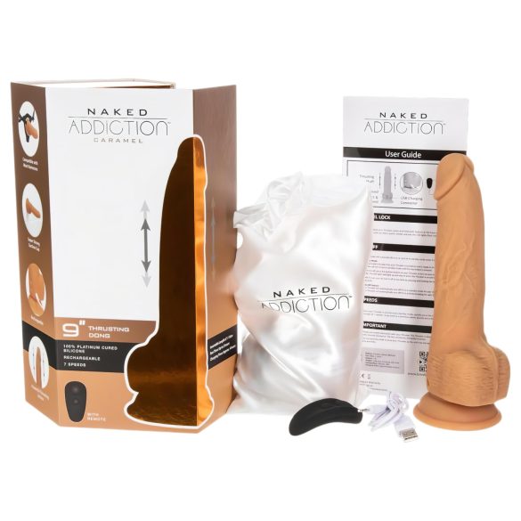 Naked Addiction Thrusting 9 - Stoßvibrator - dunkel (23cm)