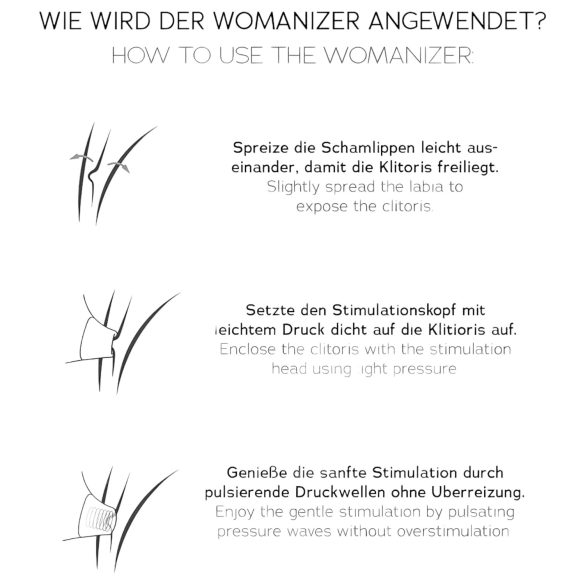 Womanizer Classic 2 - Akku, Luftwellen-Klitoris-Stimulator (Schwarz)