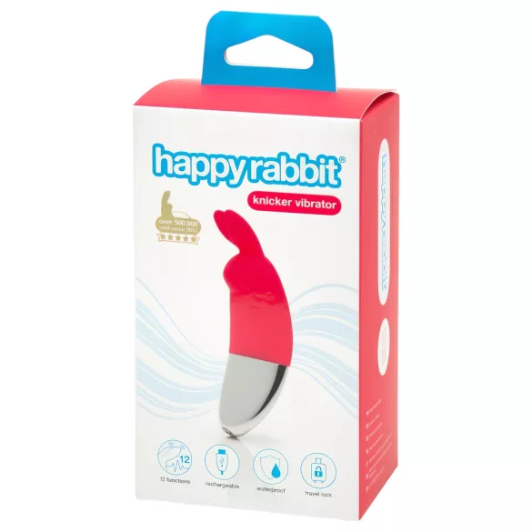 Happyrabbit Knicker - wiederaufladbarer Klitoris-Vibrator (rot)